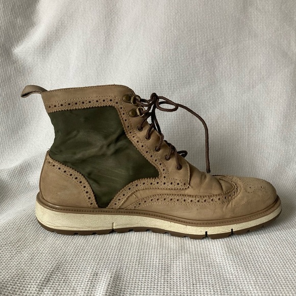 Swims Mens Green Tan Charles High Top Lace Up Water Resistant Size 10 - Picture 8 of 9
